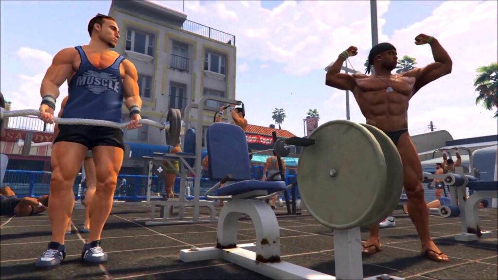 GTAVI gym workout